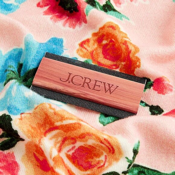 NWT J Crew 100% Cashmere Floral Flower Cardigan Sweater Mens Large - Picture 6 of 8